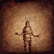 Image of 12x12" Panel Print - Solo Series - RobotC Brown
