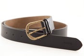 Image of Black 'Regular' Leather Belt