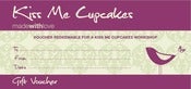 Image of Cupcake Workshop Gift Voucher