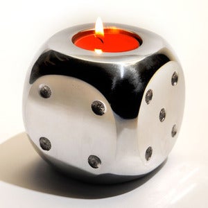 Image of Cool Baby Dice Tealight Holder (Each)