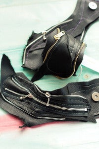 Image of 'Anarchy' heavily zipped cuff