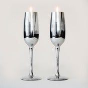 Image of Champagne Flute Tealight Holder (Pair)