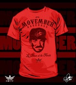 Image of Movember Baseball T-Shirt Mr. Baseball (Rouge)