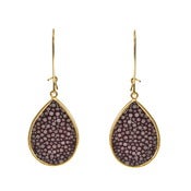 Image of Jill Earrings - Shagreen