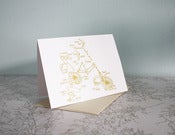 Image of parts of the bicycle - blank note card