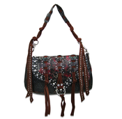 Image of The "Janis Joplin" - Black & Red Purse