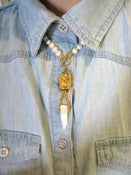 Image of PEARL SKULL NECKLACE