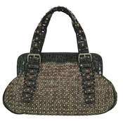 Image of The "Led Zeppelin" - Black Studded Handbag