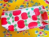 Image of Cute 1970s Apple Make-Up Purse