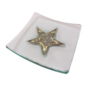Image of Classic Gold Star Dish. 14cm, 22cm
