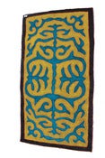 Image of 5'.4"*3' shyrdak, yellow and turquiose (43)