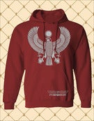 Image of Women's Custom Heru Silver Foil Pullover Hoodie
