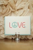 Image of Love, Peace Bird Card