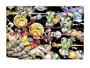 Image of 'Uranus is under attack' signed print