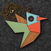 Image of Geometric Hummingbird Necklace