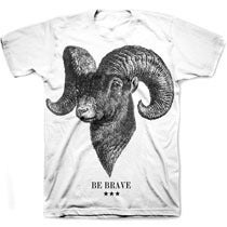 Image of BE BRAVE shirt white