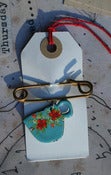 Image of Blue Teacup Pin