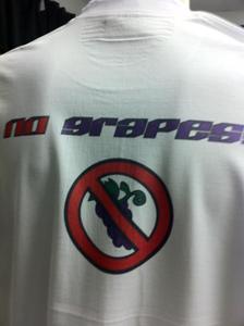 Image of "No Grapes" Tee (Black/White)