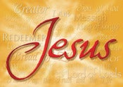 Image of CC02 NAMES OF JESUS CHRISTMAS CARD