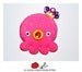 Image of Swarovski Ollie The Octopus Plush Pin 