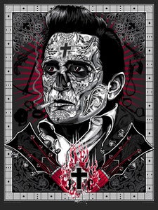 Image of Man In Black - "Bad to the Bonez"