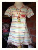 Image of Bright Stripe Wrap Dress