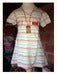 Image of Bright Stripe Wrap Dress