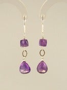 Image of Amethyst, Sterling Silver Earrings (F768)