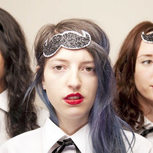 Image of The Tachinator - Glitter Moustache Fascinator
