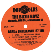 Image of THE BIZZIE BOYZ: RARE AND UNRELEASED '87-'89