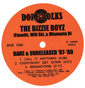 Image of THE BIZZIE BOYZ: RARE AND UNRELEASED '87-'89