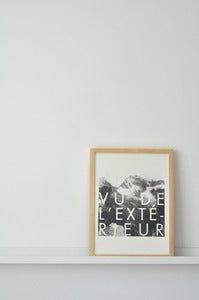 Image of vu de l'extérieur print