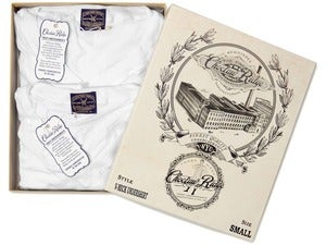 Image of White V-neck Undershirt (2 Pack)