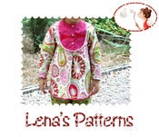 Image of Boho Bib Tunic - pdf Sewing pattern and picture tutorial - baby, toddler, kid - sizes 12-18M to 6T -