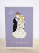 Image of **NEW** W is for Wedding Card