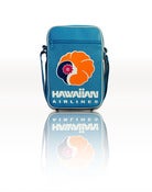 Image of HAWAIIAN RETROBAG TURQUOISE FAUX LEATHER MEDIUM CABIN BAG
