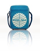 Image of PAN AM RETROBAG FAUX LEATHER TURQUOISE LARGE CABIN BAG