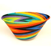 Image of Large Funnel Wire Basket in Full Rainbow