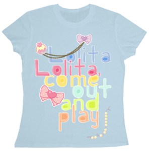 Image of "Lolita, Lolita" (Lt) Tee