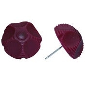 Image of Purple ribbed button studs