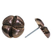Image of Brass swirl button studs