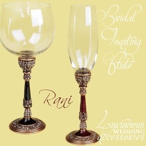 Image of Champagne Toasting Flute Rani