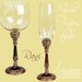 Image of Champagne Toasting Flute Rani