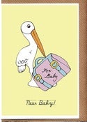 Image of Stork Baby Card