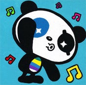 Image of "Choop Dancing Blue #1" Acrylic on Wood