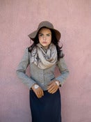 Image of Folk Unicorn Scarf (Toast/Black)