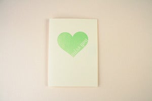 Image of I miss you heart card