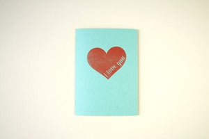 Image of Heart I love you card