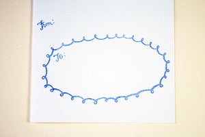 Image of Decorative large adhesive labels