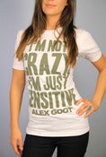 Image of "I'm Not Crazy, I'm Just Sensitive" Tee (White)